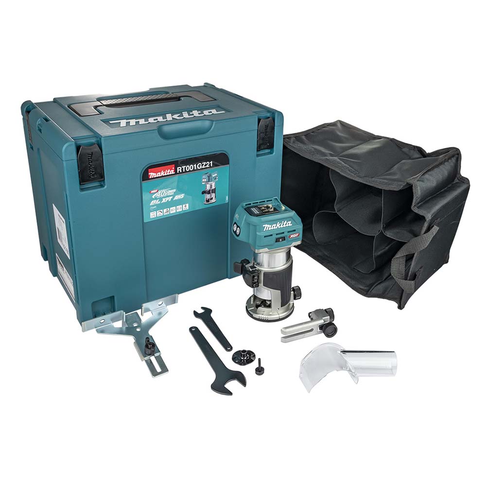 Makita RT001GZ21 40V XGT Router Trimmer in MakPac Case (XL