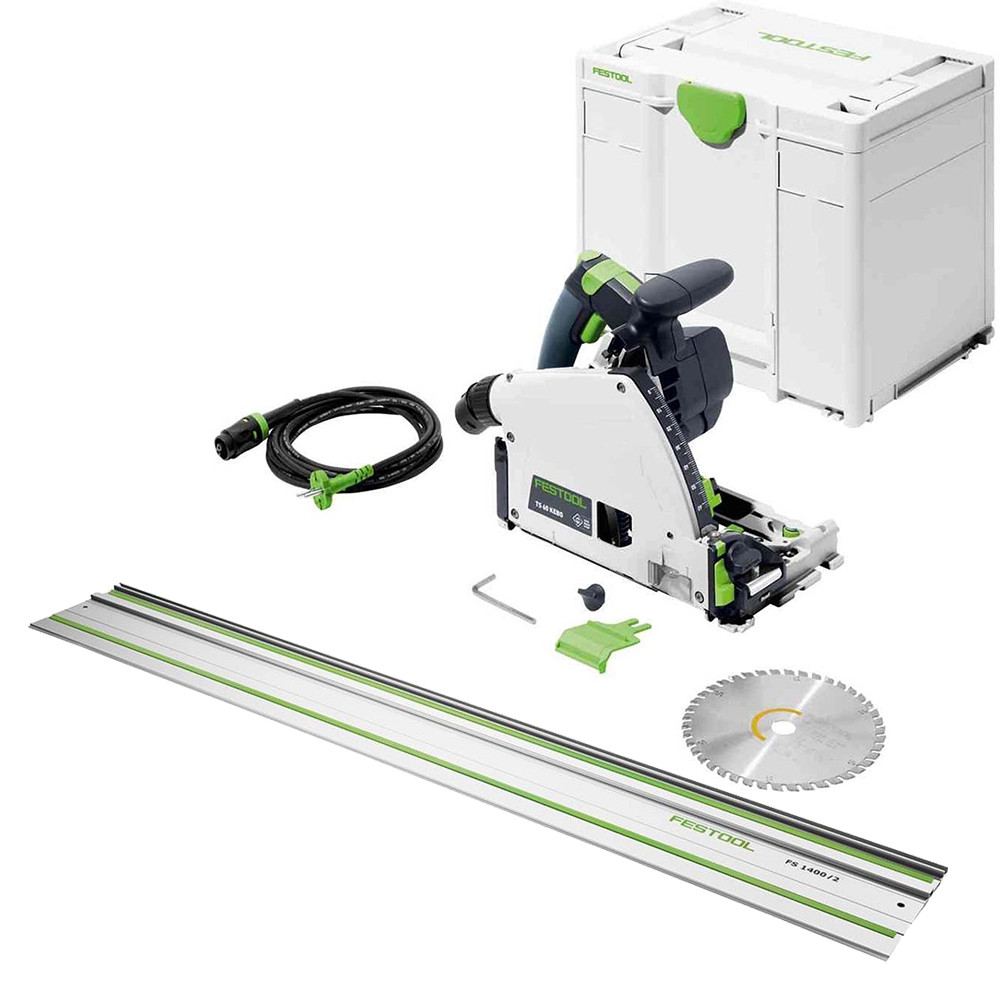 Festool 577420 TS 60 KEBQ-Plus 240V Plunge-Cut Saw with Case & Guide Rail