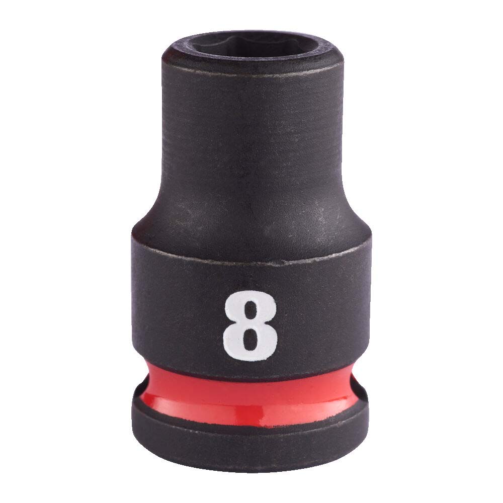 Milwaukee 8mm 3/8” Sq. SHOCKWAVE Impact Standard Socket