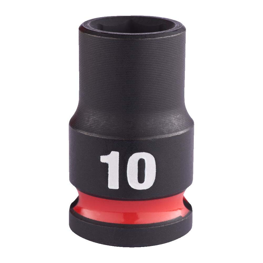 Milwaukee 10mm 3/8” Sq. SHOCKWAVE Impact Standard Socket