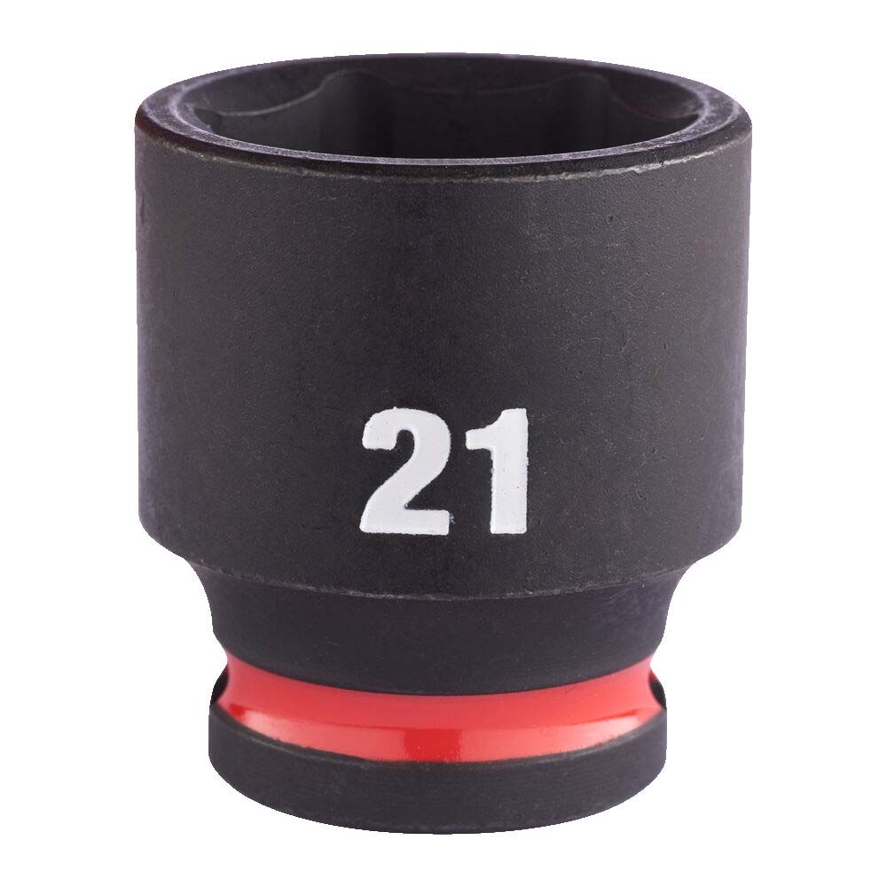 Milwaukee 21mm 3/8” Sq. SHOCKWAVE Impact Standard Socket