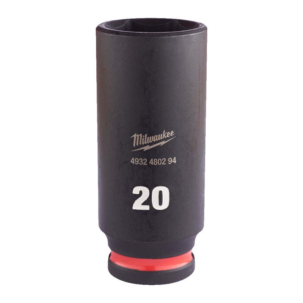 Milwaukee 20mm 3/8” Sq. SHOCKWAVE Impact Deep Socket