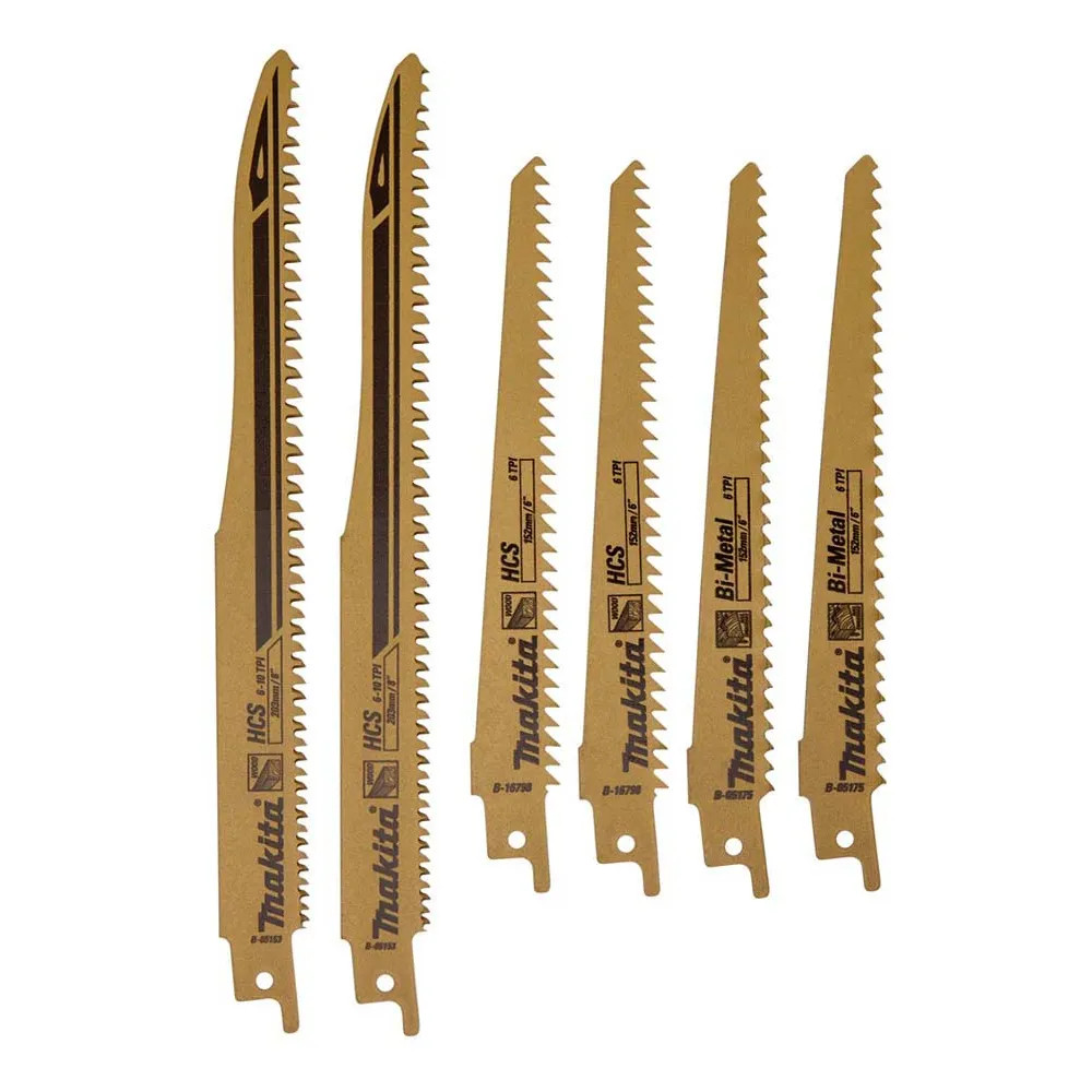 Makita B-44432 Piece Mixed Use Reciprocating Saw Blade Set