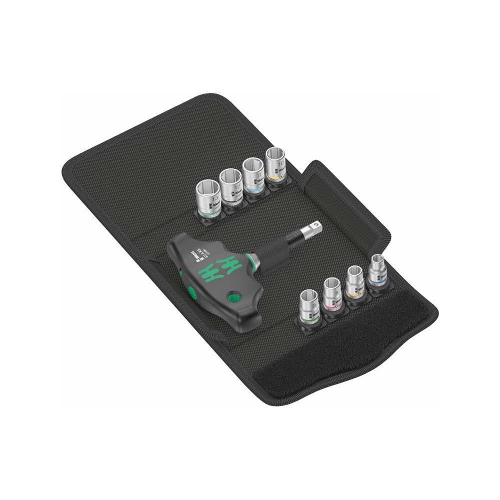 Wera Kraftform Kompakt 9 Piece 400 RA Set 2, Ratcheting Socket Set