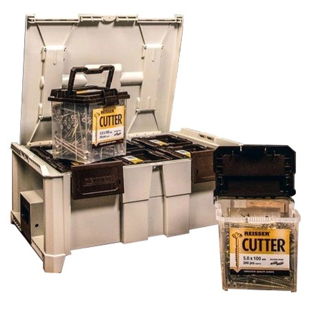 Reisser SSC2 Wood Screw Pack in Crate Mate Case - 3850 Screws