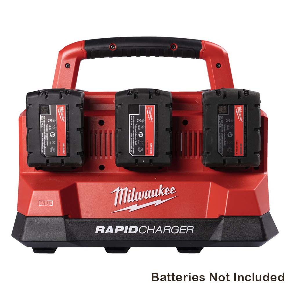 Milwaukee M18 PC6 6-Bay 18V PACKOUT Charger Milwaukee Chargers