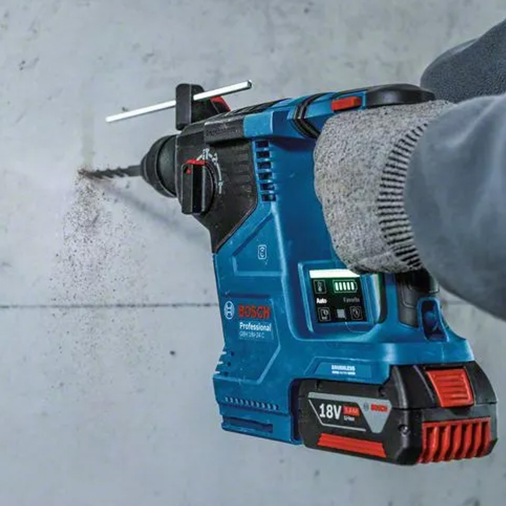 Bosch GBH 18V-24 C 18V SDS+ Rotary Hammer Drill with 2x