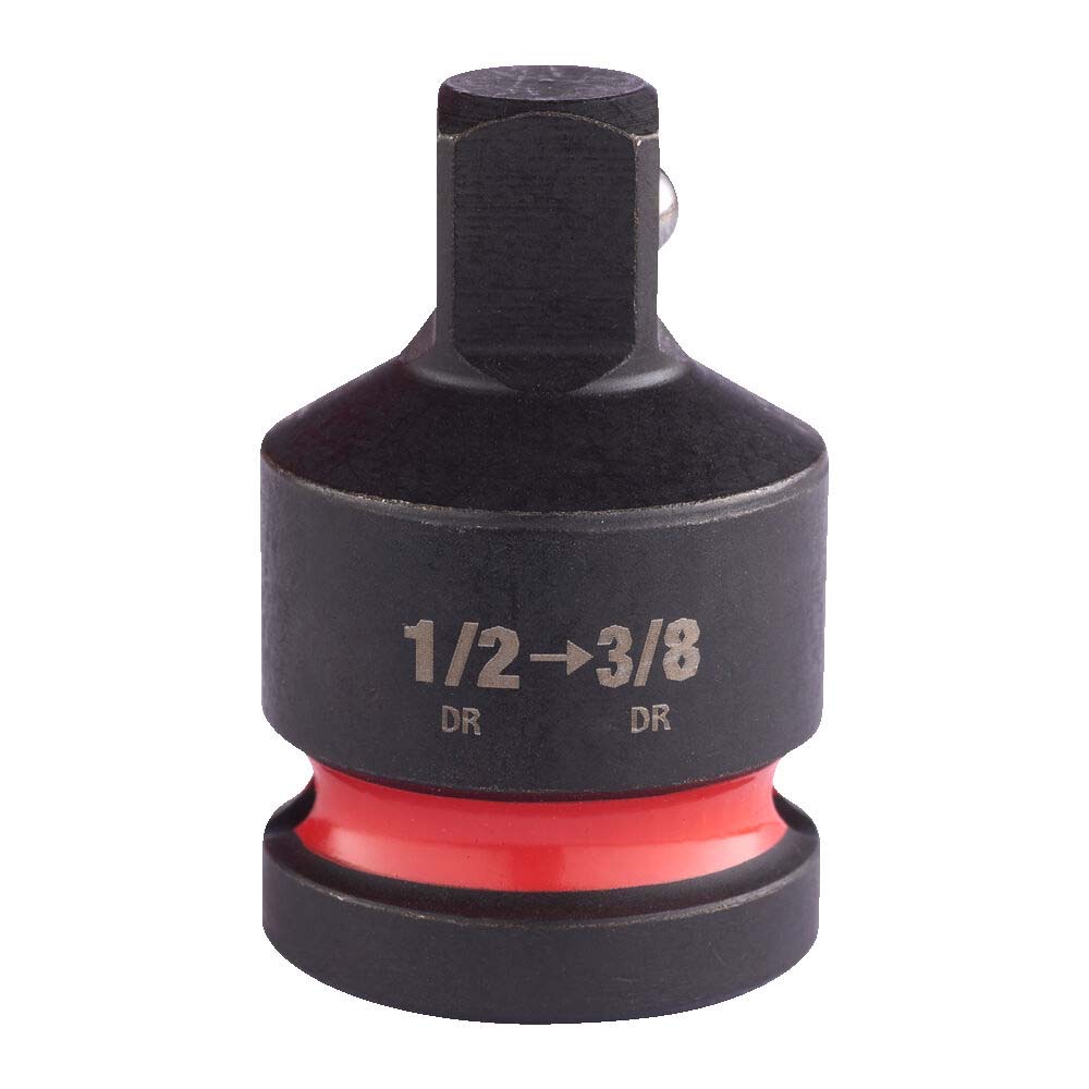 Milwaukee 1/2" Sq. to 3/8" Sq. SHOCKWAVE Impact Socket Adaptor
