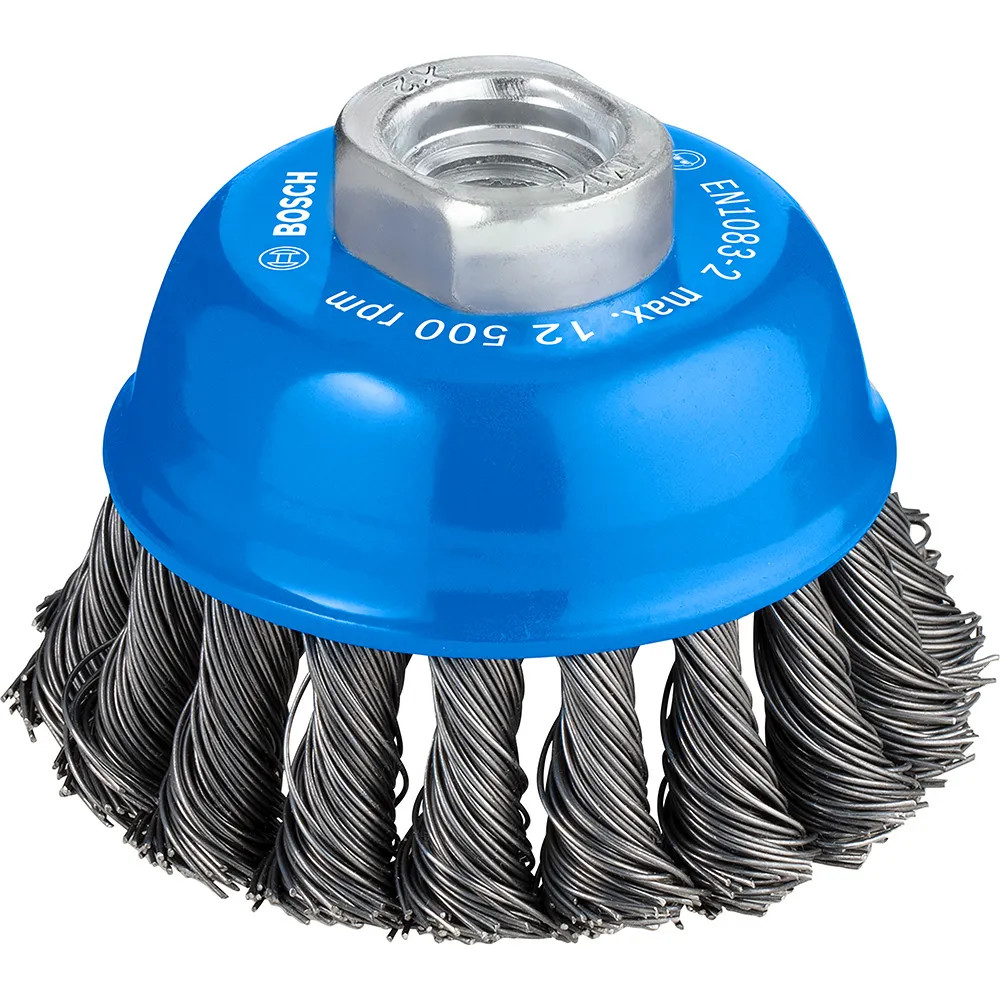 Bosch PRO M14 75mm Knotted Wire Cup Brush