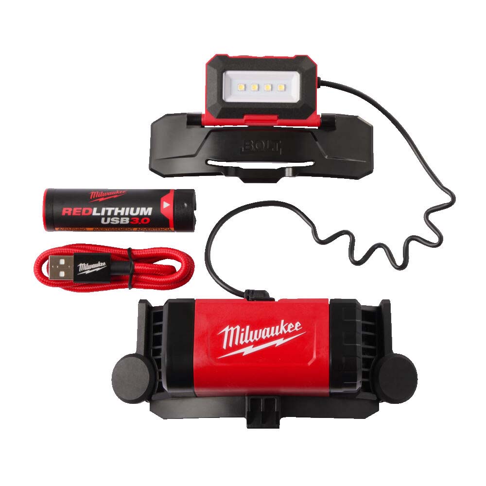 Milwaukee L4 BOLTHL-301 BOLT Rechargeable Headlamp with 1x 3.0Ah