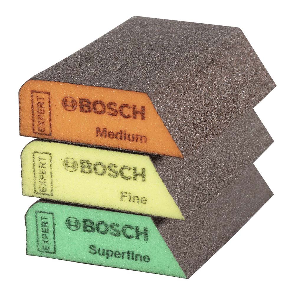 Bosch EXPERT 3 Piece Combi Foam S470 Sanding Block Set