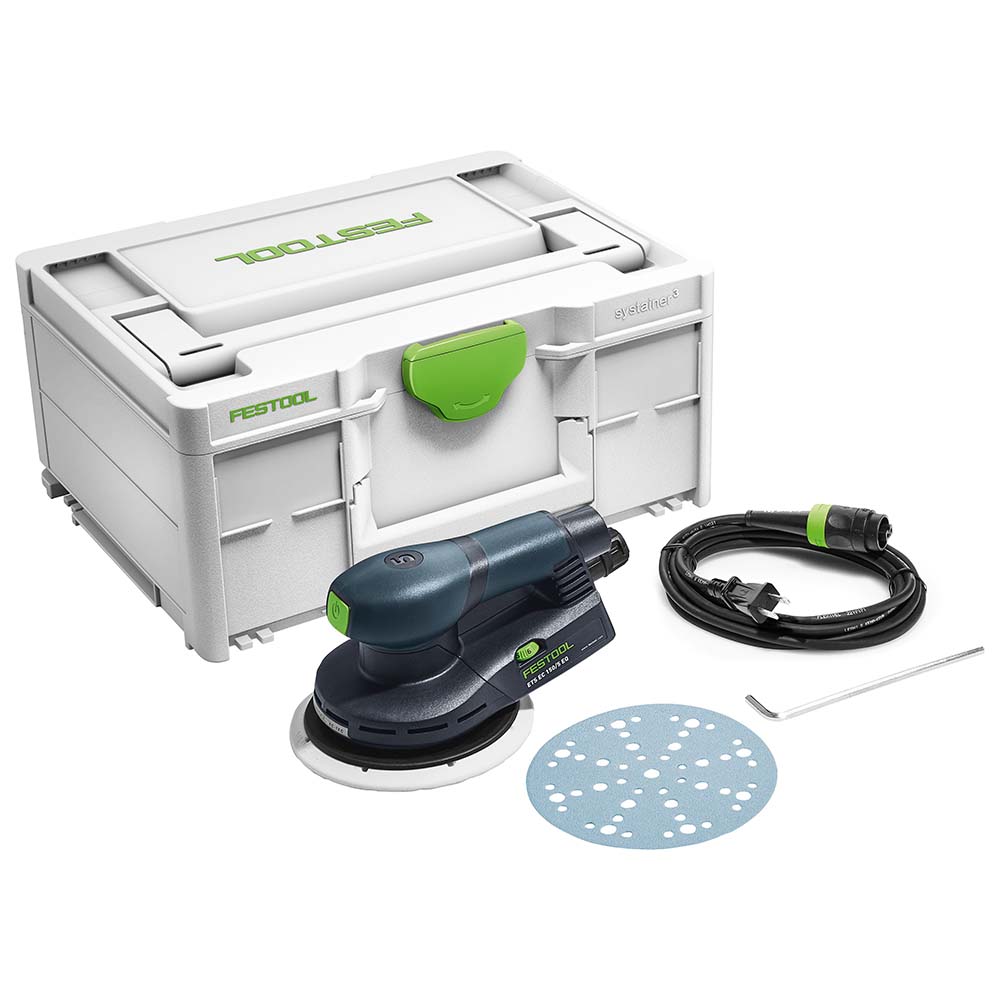Festool ETS EC150/3 EQ-Plus Electric Eccentric Sander with Case – 240V