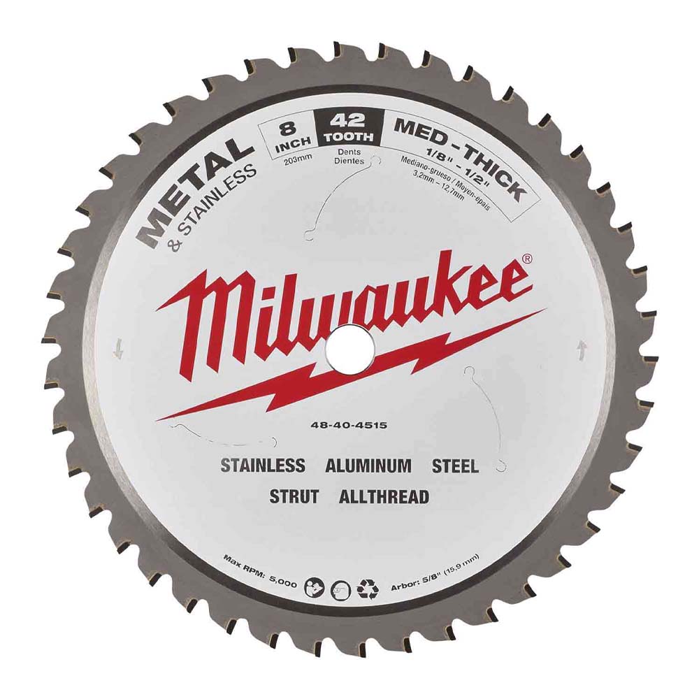 Milwaukee 48404515 203mm x 5/8" 42T Metal Saw Blade