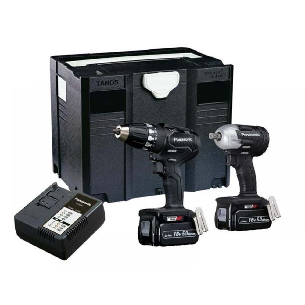 Panasonic EYC232LJ2G31 2 Piece 18V Power Tool Kit, 2x 5.0Ah
