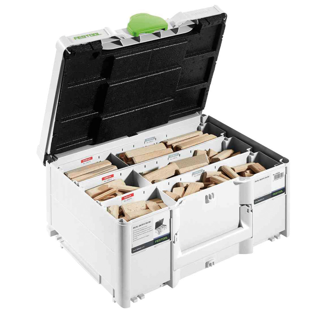 Festool 576791 DOMINO XL DS/XL D8/D10 306 BU Beech DOMINO Set in Systainer Case