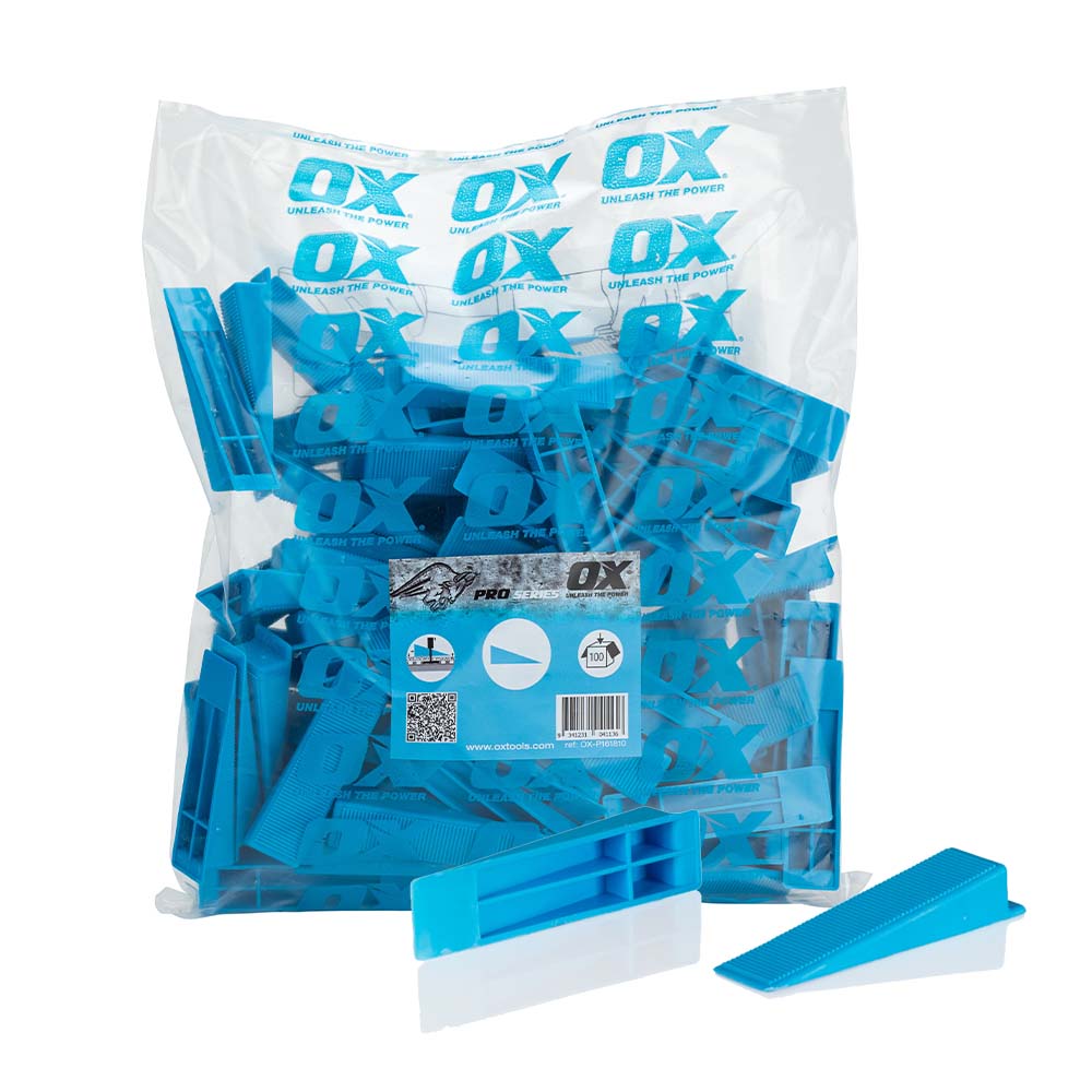OX Pro Tile Level System Wedge & Spacer - Wedges - Pack of 100