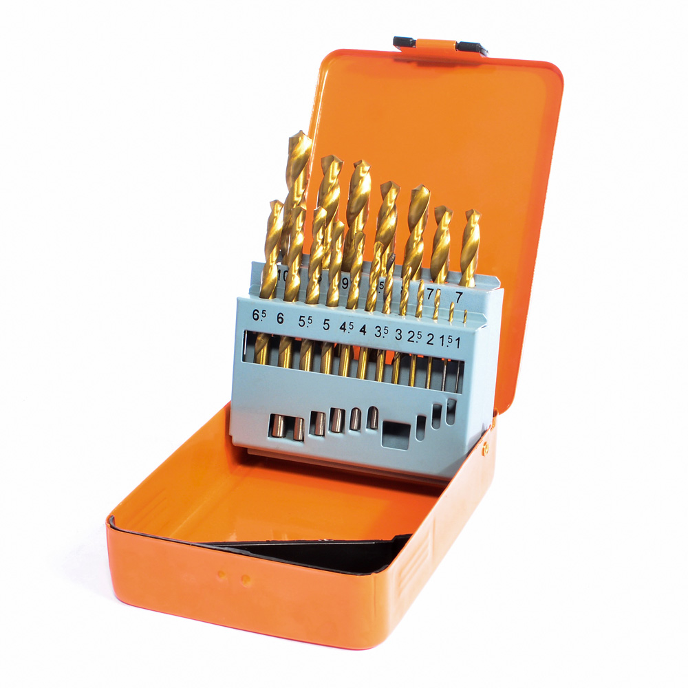 Vaunt Essentials 19 Piece HSS Titanium Coated Drill Bit Set