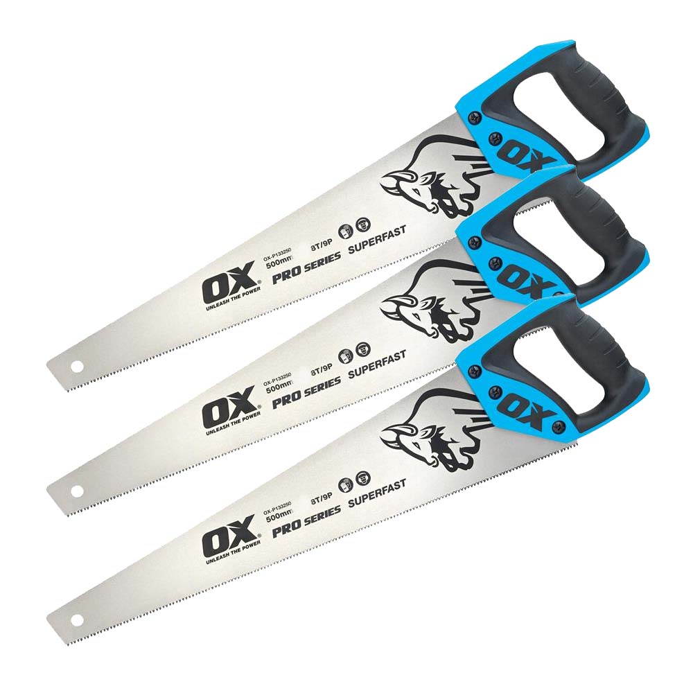 OX Pro Hand Saw 550mm / 22 Inch - Pack of 3