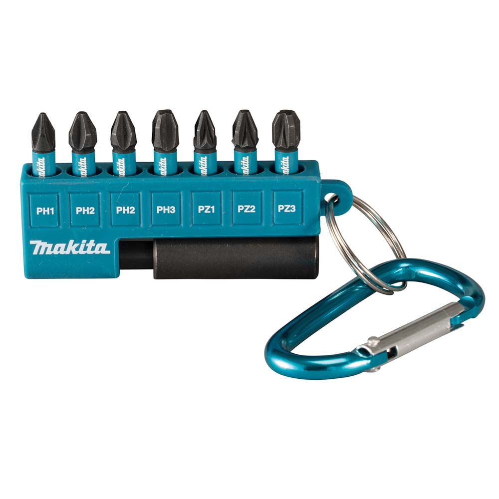 Makita E-11994 8 Piece Impact Black Bit Set with Carabiner