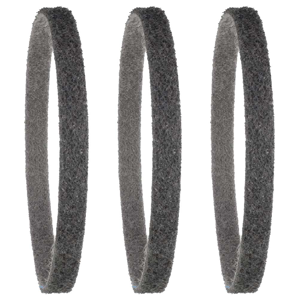 Milwaukee 4932492880 10mm x 330mm Non-Woven SUPER FINE Sanding Belt - Pack of 3