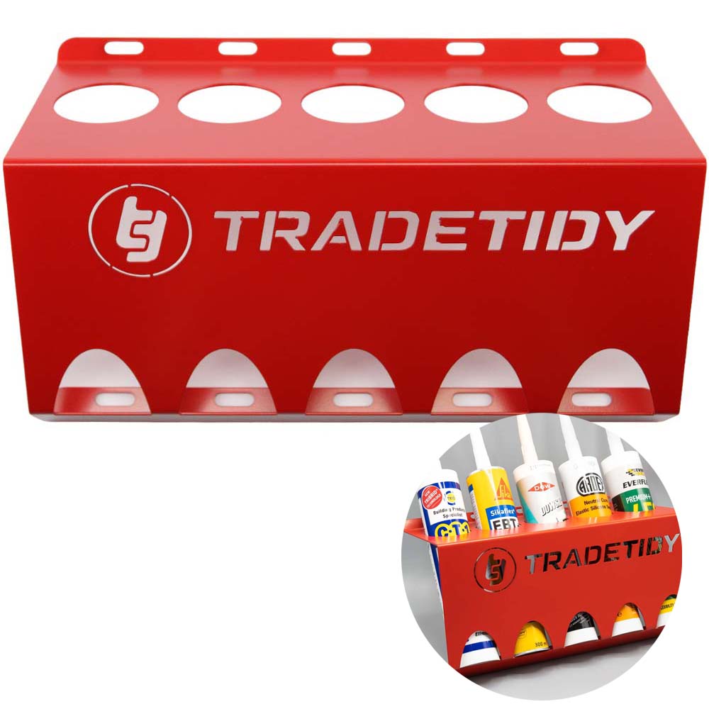 Trade Tidy Silicone Tube Holder - Red