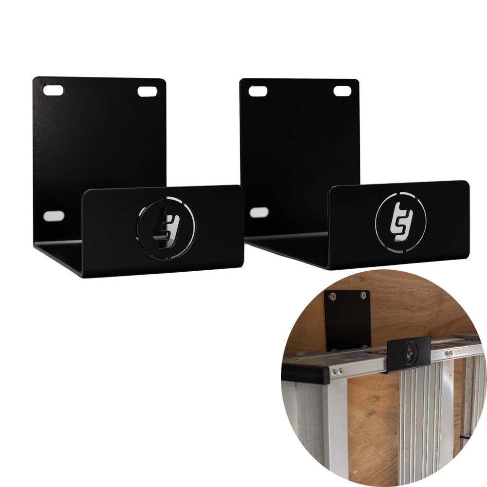 Trade Tidy Ladder Brackets (Pair) - Black