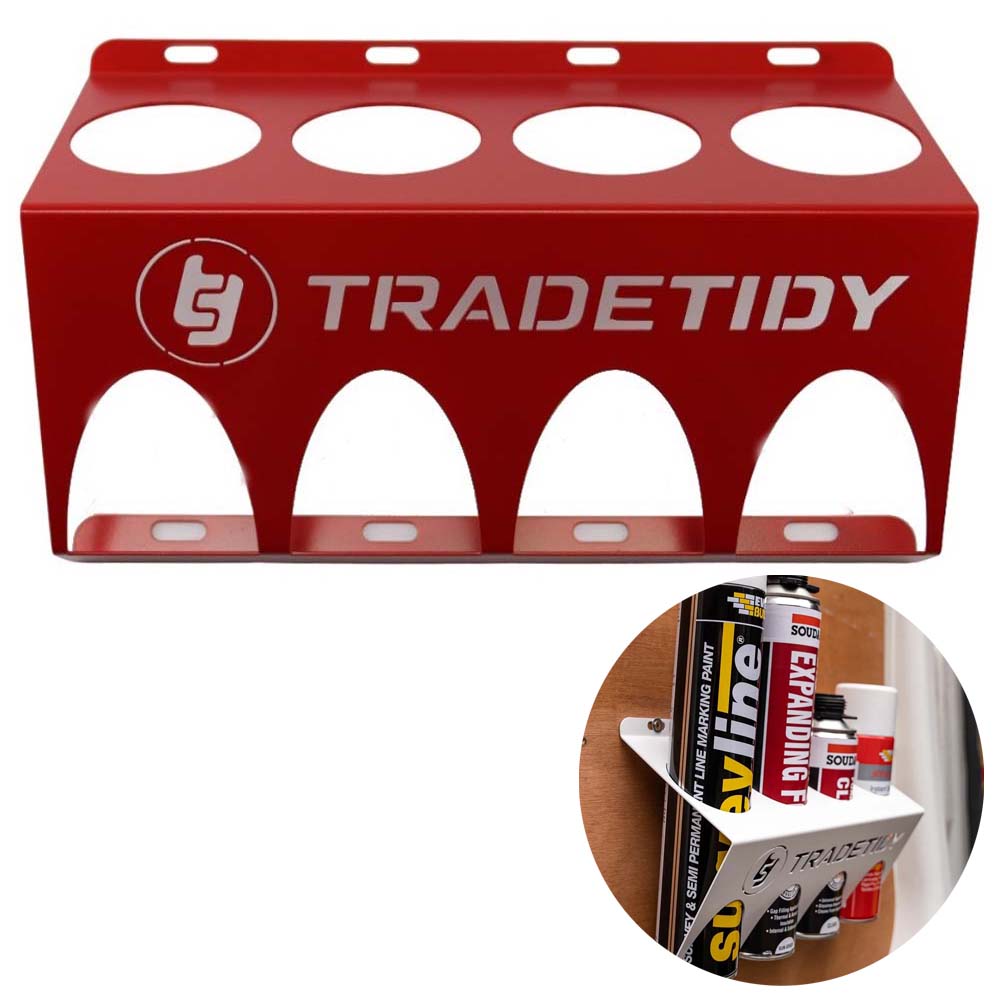 Trade Tidy Spray Can Holder - Red