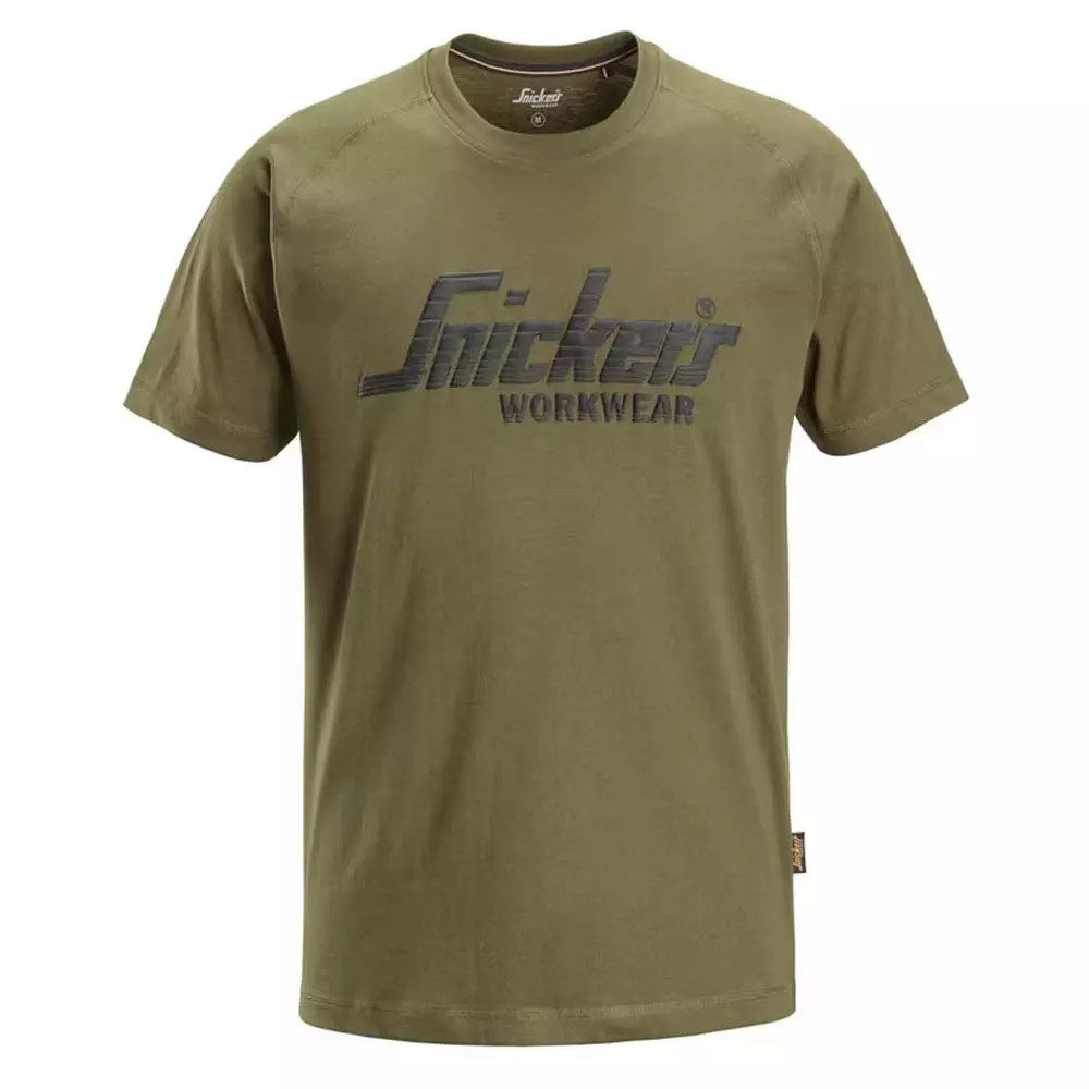 Snickers 2590 Logo T-Shirt - Khaki