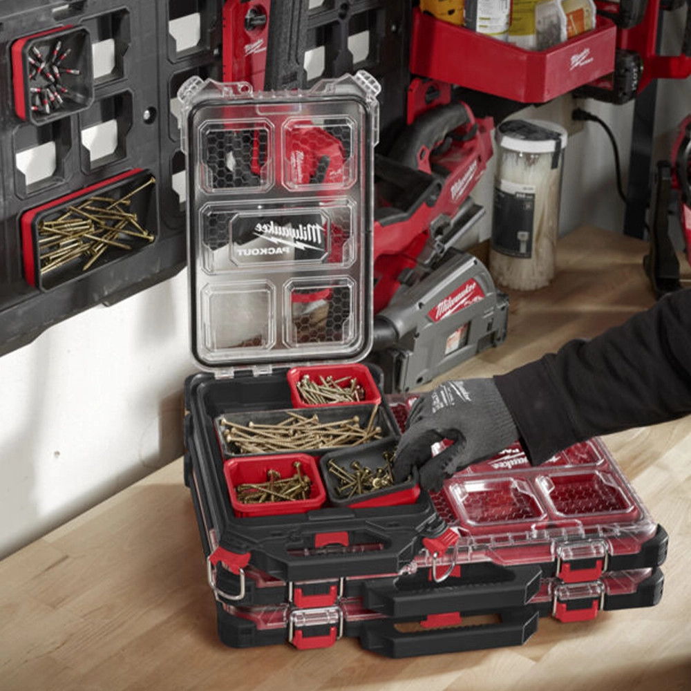 Milwaukee PACKOUT Magnetic Bin 10x20cm - 4932493381 | Milwaukee Wall  Shelves & Racks | ITS.co.uk