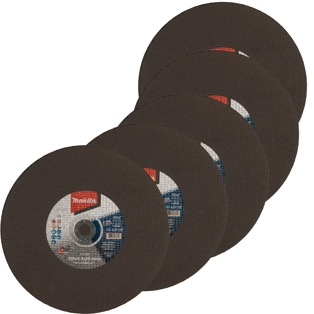 Makita E-12790-5 355mm x 25.4mm Cut-Off Wheel - Pack of 5