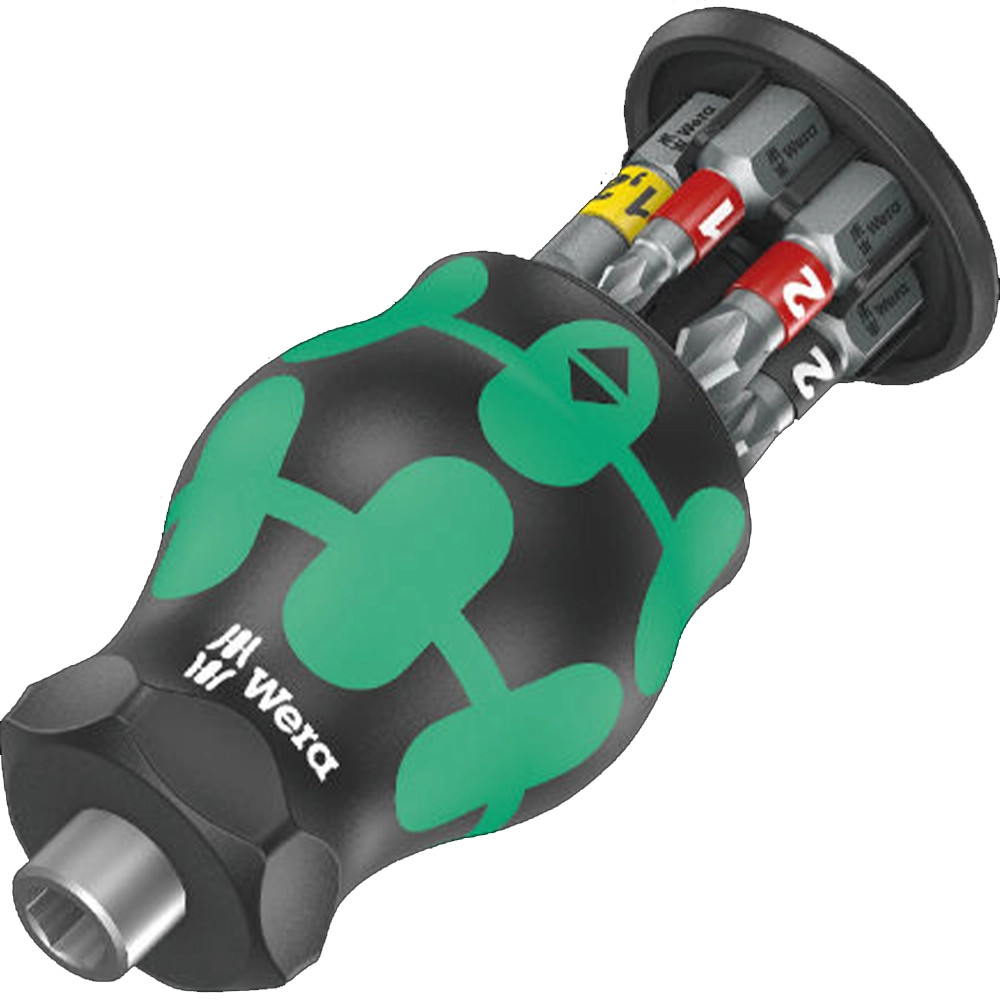 Wera 6 Piece Kraftform Kompakt 'Stubby Magazine 2' Multi Bit Screwdriver