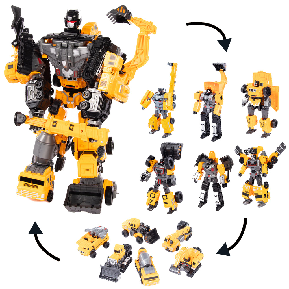 Transforming Toy Construction Vehicle Robot