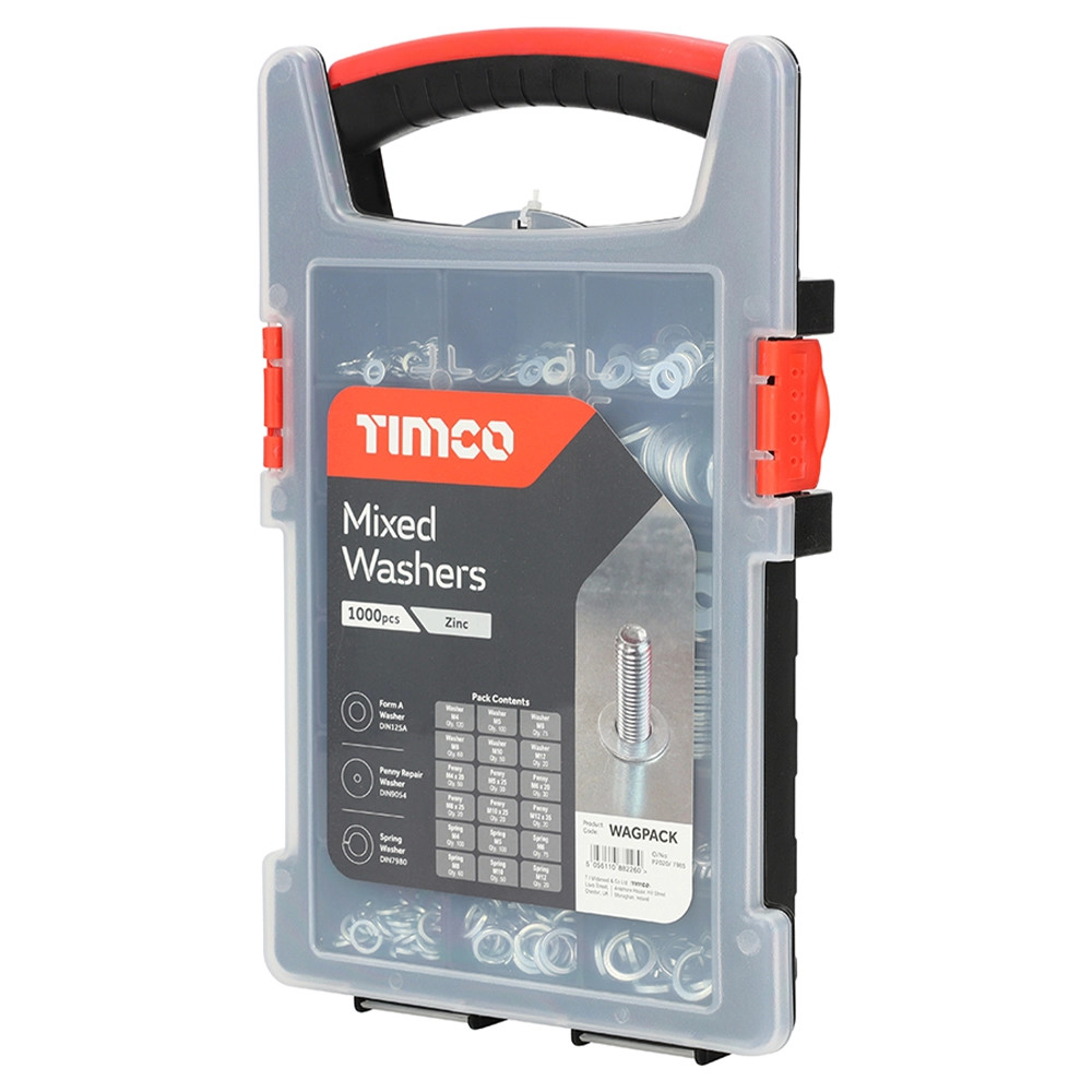 Timco 1000 Piece Mixed Washers Grab Pack