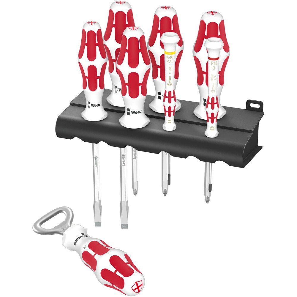 Wera 8 Piece Kraftform Screwdriver Set Sports Edition - England