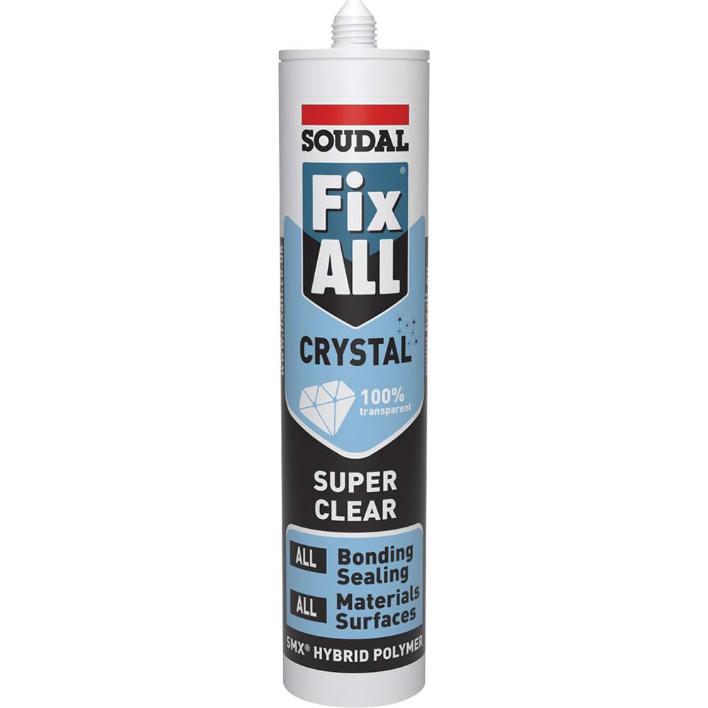 Soudal Fix ALL Crystal Clear Sealant Adhesive (290ml)