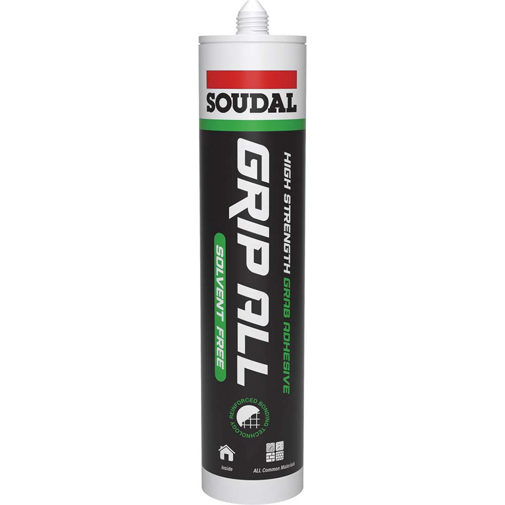Soudal Grip ALL Solvent Free Grab Adhesive - White (290ml)