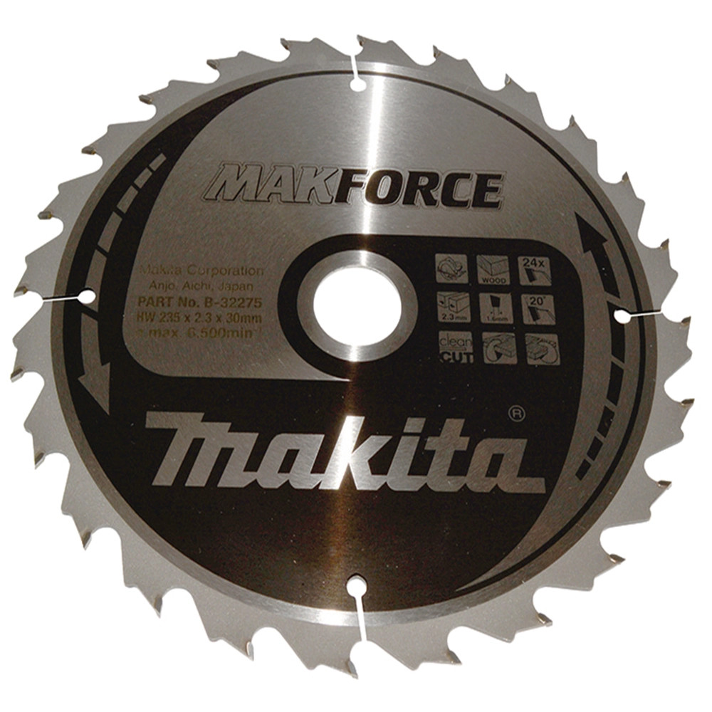 Makita B-32275 235mm x 30mm 24T MAKFORCE Circular Saw Blade