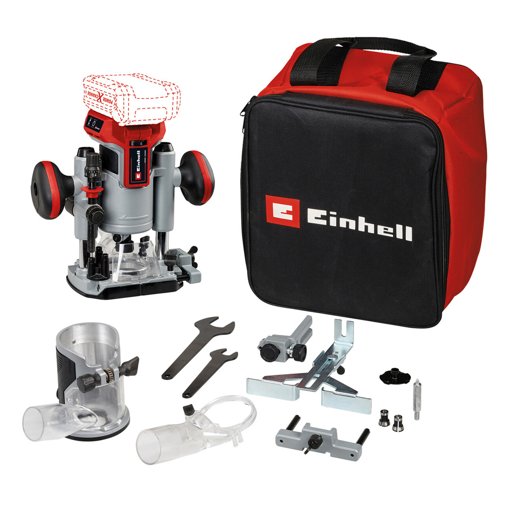 Einhell TP-RO 18 Set Li BL-Solo Professional 18V Brushless Palm Router - Body