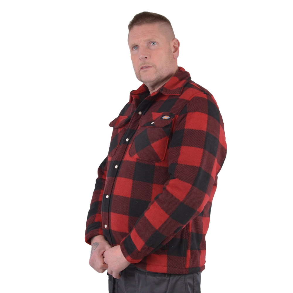 Padded Shirt Veste Portland Dickies Sur Chemise Dickies SUR