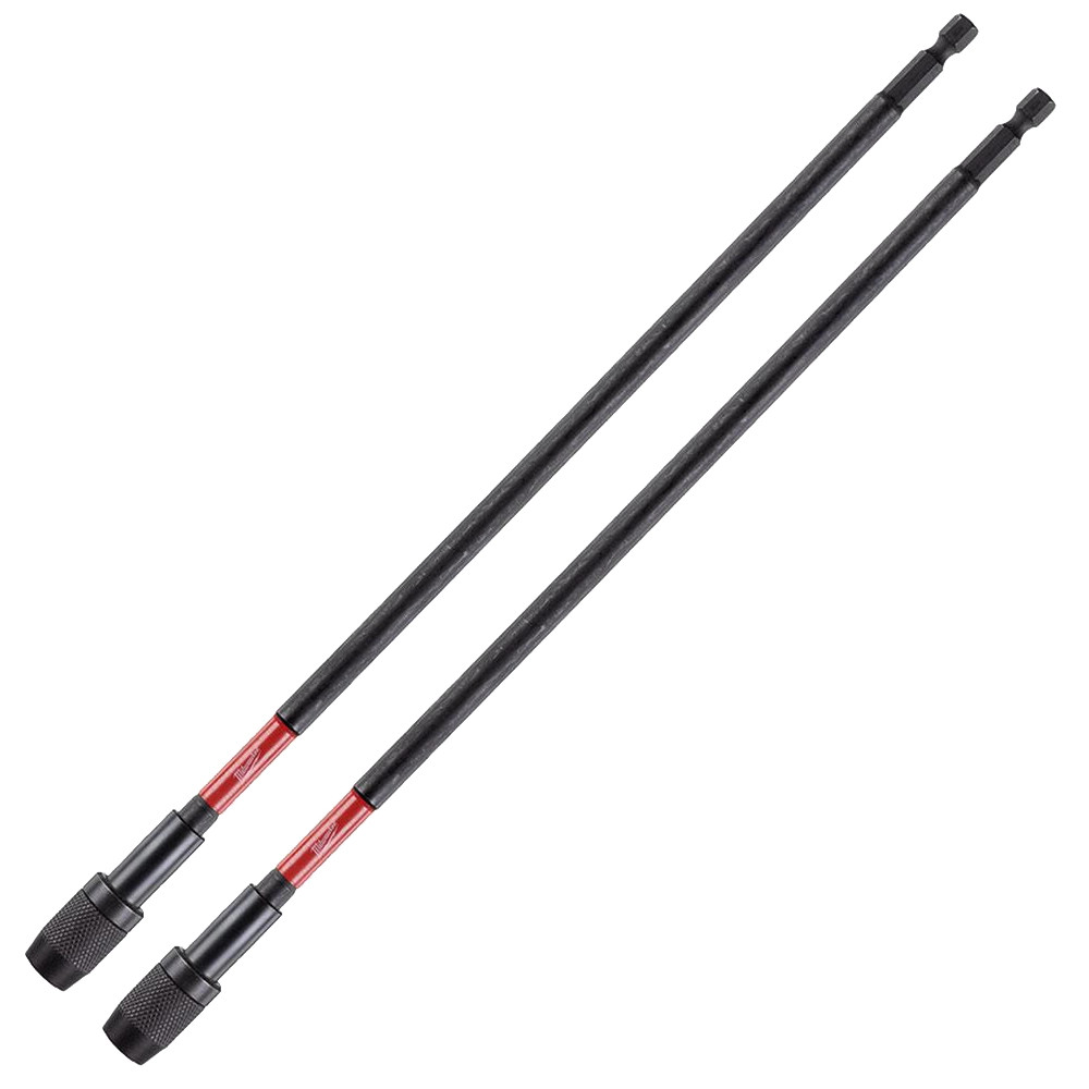 Milwaukee SHOCKWAVE 305mm Impact Quick-Release Magnetic Bit Holder - Pack of 2