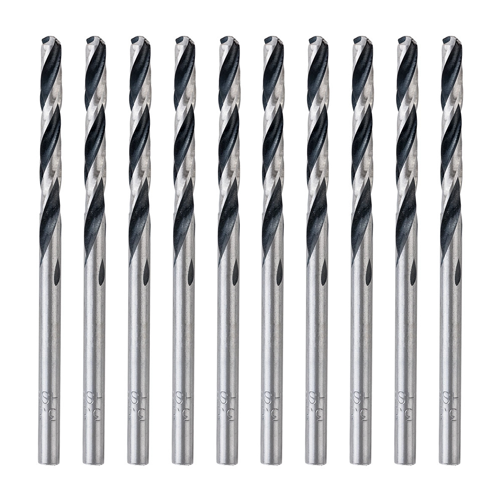 Bosch 3.5mm x 70mm HSS Twist PointTeQ Drill Bits - Pack of 10