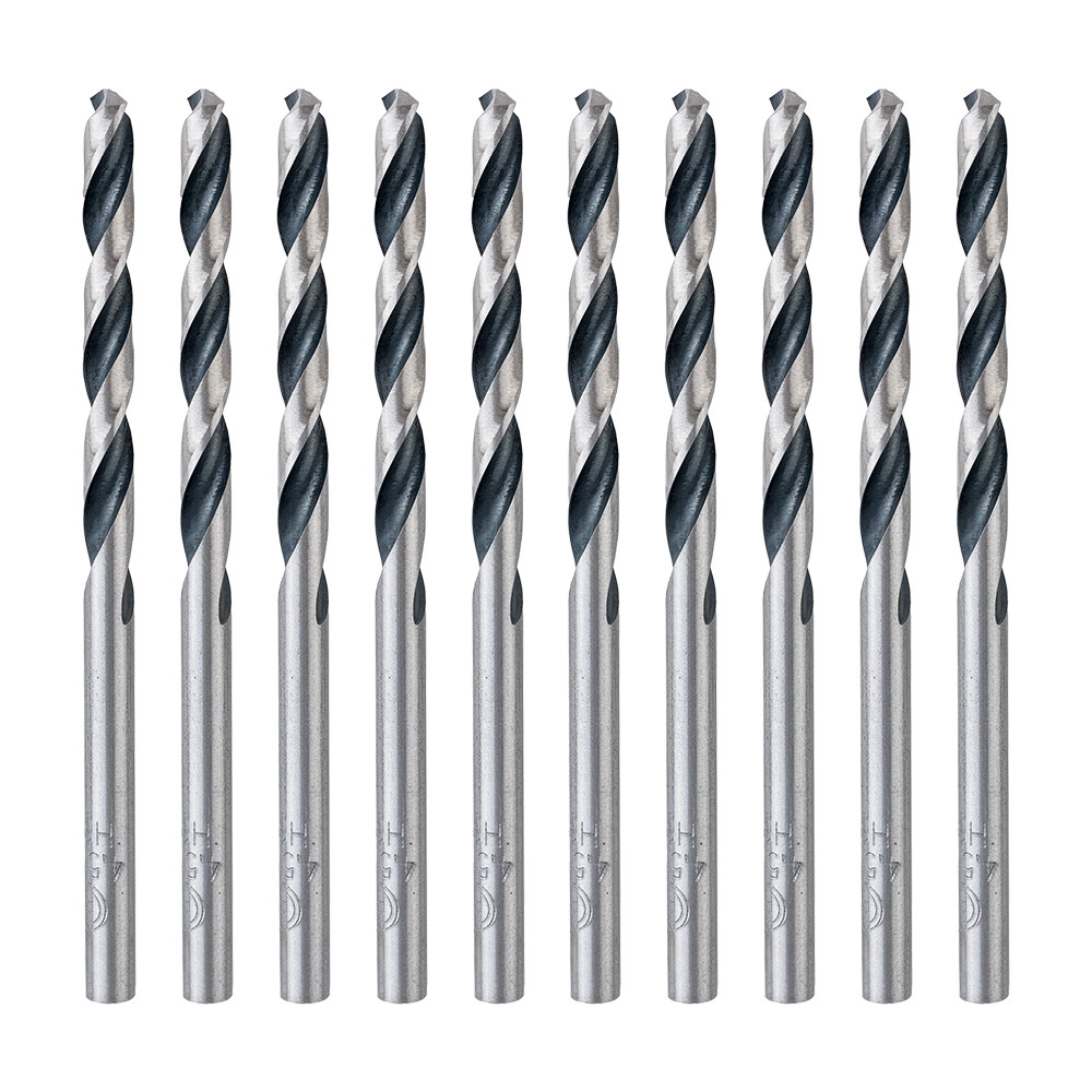 Bosch 4.5mm x 80mm HSS Twist PointTeQ Drill Bits - Pack of 10