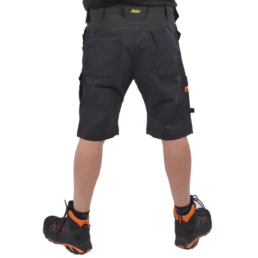 Snickers 6175 AllroundWork 4-Way Stretch Shorts - Black | Snickers