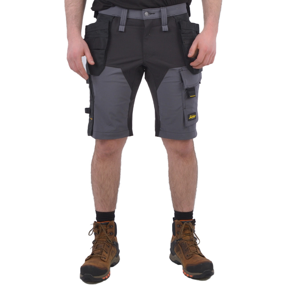 Snickers 6175 AllroundWork 4-Way Stretch Shorts - Steel Grey