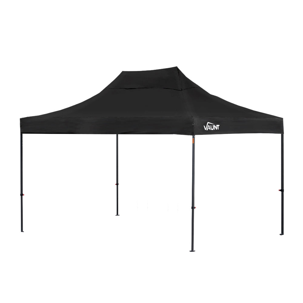 Vaunt 4.5m x 3m Steel Pop-Up Gazebo - Black