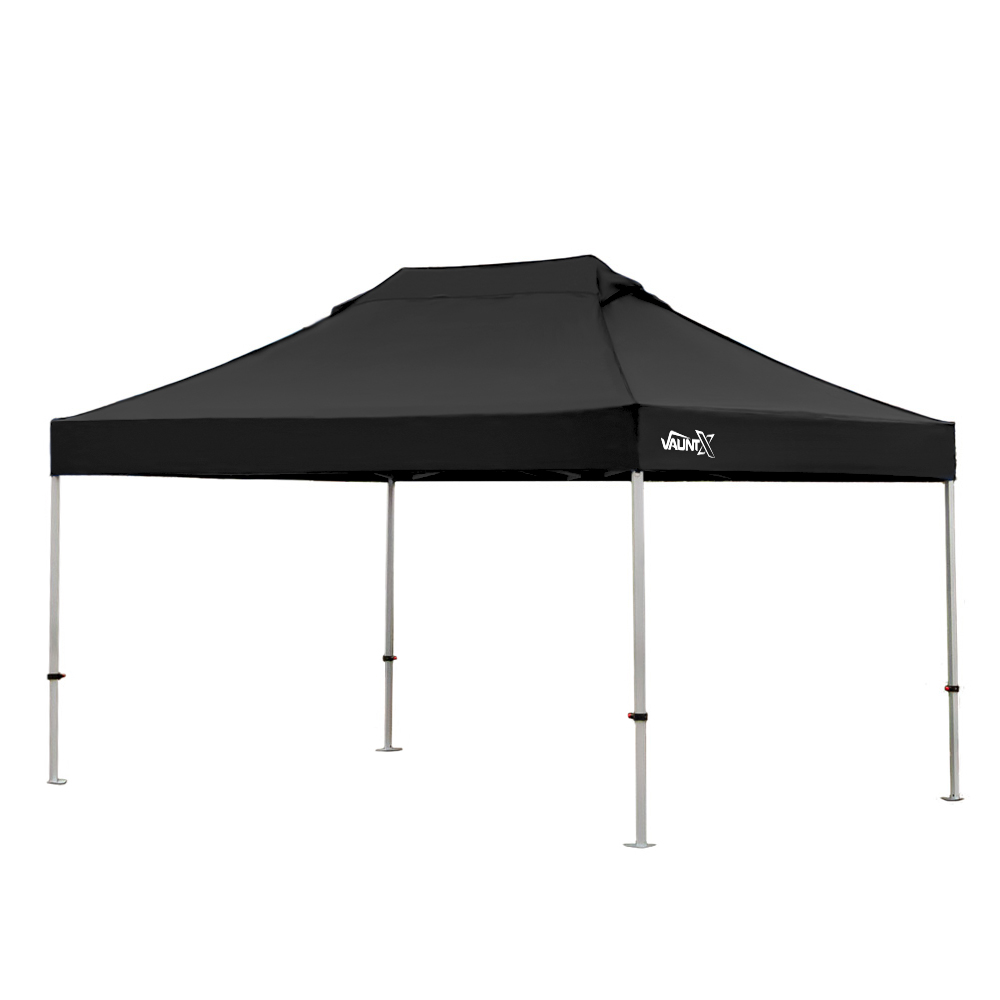 Vaunt X x 3m Heavy Duty Aluminium Pop-Up Gazebo Black