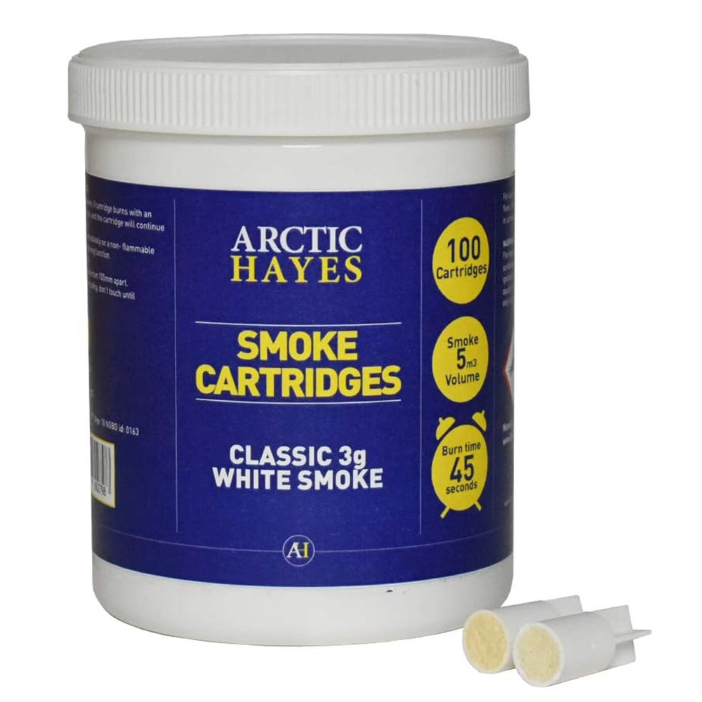 Arctic Hayes Classic 3g White Smoke Cartridges - Tub of 100