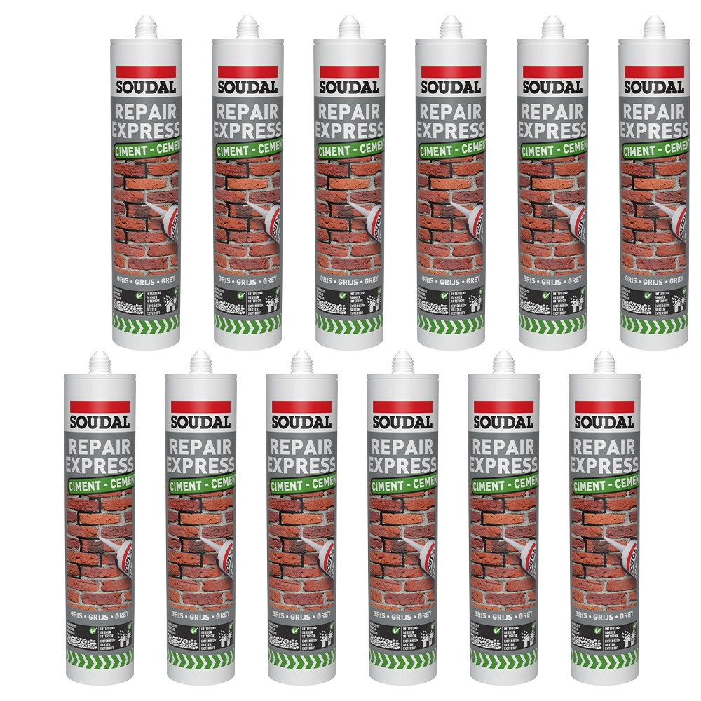 Soudal Repair Express Cement - Grey (290ml) - Box of 12