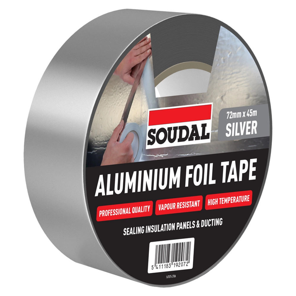 Soudal Aluminium Foil Tape - 72mm x 45m