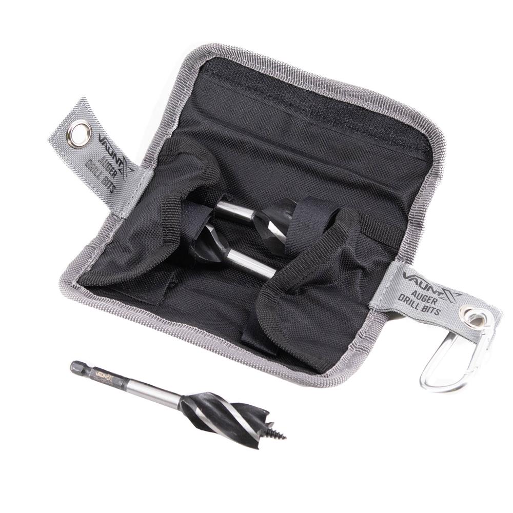 Vaunt X 3 Piece 120mm 4 Flute Auger Drill Stubby Bit Set